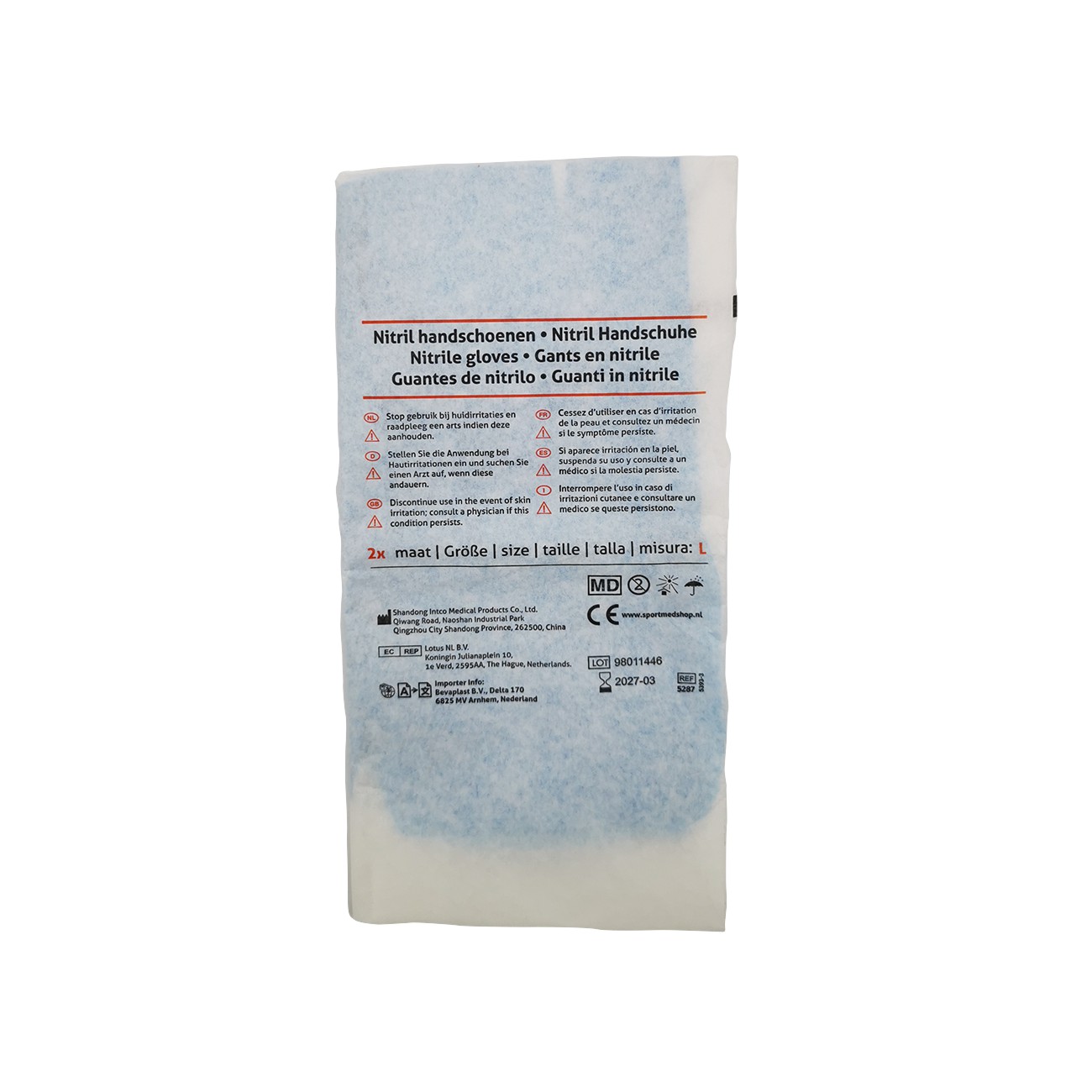 Bevaplast - Handschoenen Nitril - maat L