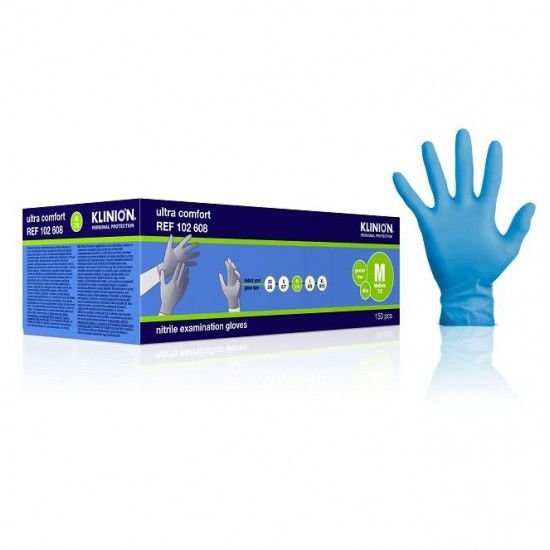 Klinion - Personal Protection Ultra Comfort Onderzoekshandschoen - Nitril - Poedervrij