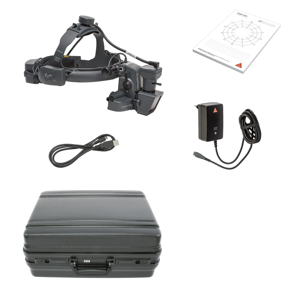 Heine - OMEGA 500 LED met DV1 digitale videocamera - in koffer
