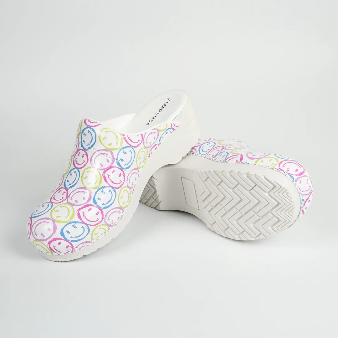Florensa Klompen Flex - Smiley White