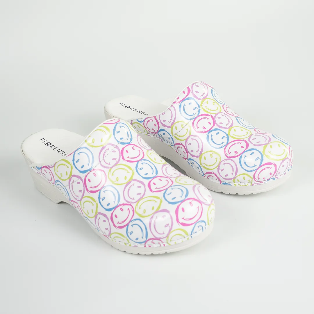Florensa Klompen Flex - Smiley White