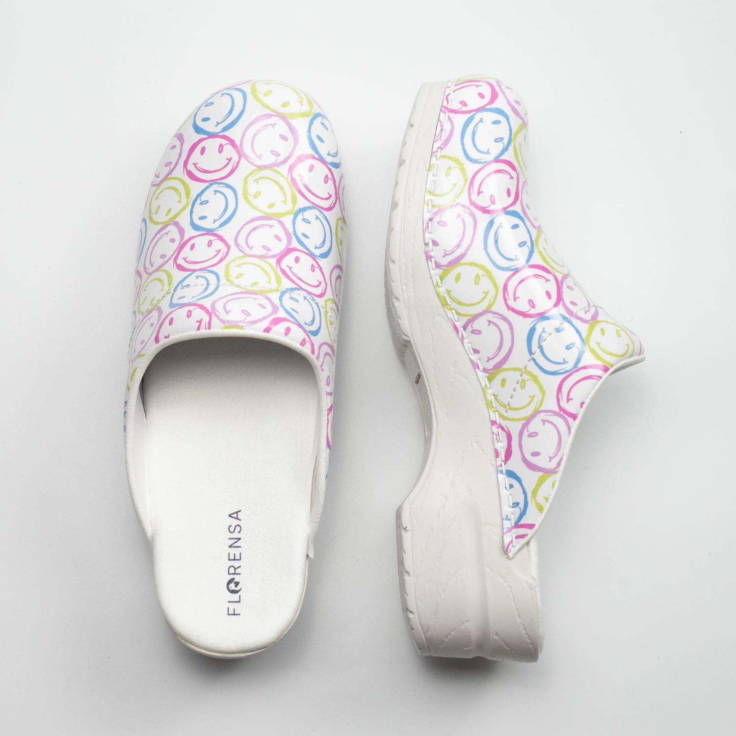 Florensa Klompen Flex - Smiley White